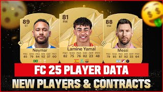 🌟 FIFA 25 Player Contracts amp Stats Revealed 🎮⚽ Messi Lewandowski Neymar amp More 💰📊 fc25 fc [upl. by Acimot]