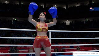 OLYMPIC GAMES TOKYO 2020 Mei boxing intro match [upl. by Nafets]