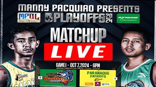 🔴 MPBL LIVE 🔴 ZAMBOANGA MASTER SARDINES vs PARAÑAQUE PATRIOTS  MPBL QUATERFINALS  GAME 1 [upl. by Harwin161]