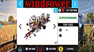 How to use windrower in farming simulator 16 gameplay with timelapse [upl. by Zennas]