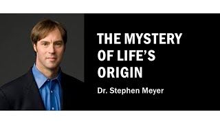 The Mystery of Lifes Origin  Dr Stephen Meyer [upl. by Aleekahs]