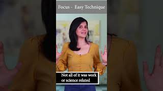 How to Stay Focused  Easy Technique  shorts focus trending ashortaday motivation [upl. by Aylsworth392]