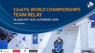 RELIVE  Team Relay  52nd FIL Luge World Championships 2024  Altenberg GER [upl. by Alon689]