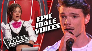 Most EPIC MALE voices  The Voice Best Blind Auditions [upl. by Lleryt111]