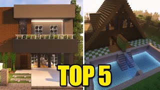 TOP 5  Casas modernas para você fazer ainda em 2024 no Minecraft  MANYACRAFT [upl. by Emelyne]