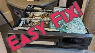 VCR Fix  VHS Tapes Not Rewinding  Easy Fix [upl. by Deron]