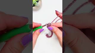 How to Crochet the Modified Berry Stitch Left Handed Part 1 [upl. by Ahseyd121]