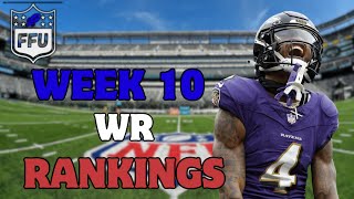 Week 10 Fantasy Football Wide Receiver Rankings Top 48 [upl. by Sobel350]