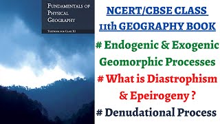 P1C6Endogenic amp Exogenic Geomorphic process Diastrophism Volcanism Denudational exogenic factor [upl. by Miculek]