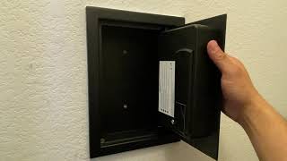 Installing An Amazon Basics Wall Safe [upl. by Alekahs]