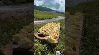 kazakhstan nature mountains cooking meat manto12 [upl. by Idoj]