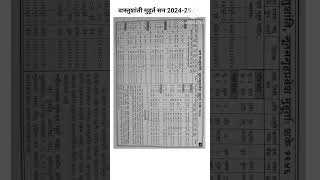 vastu shanti muhurat 2024 in marathiवास्तुशांती मुहूर्त सन 202425 [upl. by Anaerdna]