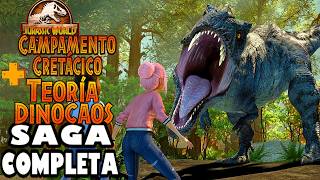 Jurassic World TEORÍA DEL DINOCAOS y CAMPAMENTO CRETÁCICO la SAGA COMPLETA en 1 video [upl. by Latrice]