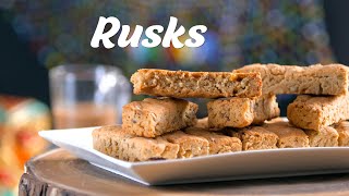 South African Rusk Recipe  Homemade Rusk Recipe  South African Recipes By Megha Joshi [upl. by Lledal]