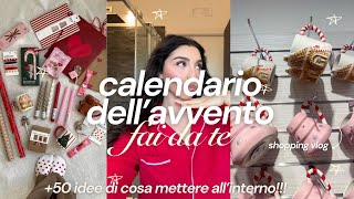 CALENDARIO DELL’AVVENTO FAI DA TE tutorial ✨🎁🪄  idee di cose da metterci dentro [upl. by Rizika]