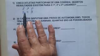 ANÁLISE COMBINATÓRIA  PRINCÍPIO FUNDAMENTAL DA CONTAGEM  2° VÍDEO [upl. by Noble]