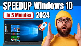 How to SPEEDUP Windows 10 PCLaptop 🚀 In 5 Minutes 2024 [upl. by Zetta66]