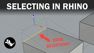 How to Multiselect Deselect and Subobject Select in Rhino [upl. by Shulem]