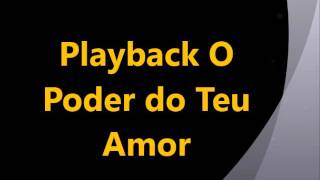 Playback Aline Barros O Poder do Teu Amor 1 Tom Abaixo do Tom Original [upl. by Rellim53]