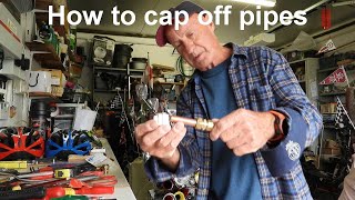 How to cap off copper pipes [upl. by Mackintosh]