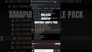 NKULEE501× SKROEF28 MASSIVE SHUTDOWN SAMPLE PACK amapiano freeamapianosamples [upl. by Fihsak]