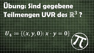 Untervektorräume des R3 [upl. by Neggem]