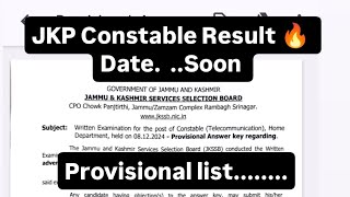 JKP Constable JKSSB Result 🔥 Soon Check ✅ ReportCutt Range [upl. by Ludewig]