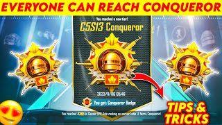 🇮🇳 Day 27  Everyone Can Reached Conqueror 🤫 Solo Conqueror Rank Push Best Tips  BGMI [upl. by Yehc]