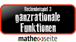 Symmetrie von ganzrationalen Funktionen bestimmen Beispiel 3  A1701 [upl. by Golding]