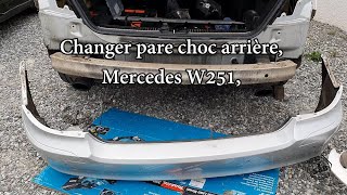 Changer pare choc arrière Mercedes W251 classe R [upl. by Ekralc26]