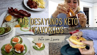 MIS DESAYUNOS KETO FAVORITOS 🥞  Keto con Laura [upl. by Kolb436]