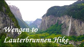 Wengen to Lauterbrunnen Hike [upl. by Jud]