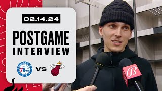 Postgame Interview Tyler Herro Erik Spoelstra [upl. by Laws]