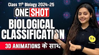 Biological Classification One Shot with 3D Animation Biology  Class 11th Biology NCERT Sonam Maam [upl. by Oneladgam578]