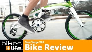 Verge X10  Fast and Lightweight Tern Folding Bike [upl. by Nnylram]