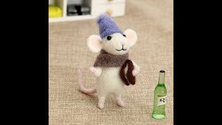 A0263 Mouse Wool Needle Felt Kit [upl. by Adnirak]