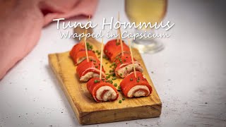 Tuna Hommus Wrapped in Capsicum [upl. by Barcot]