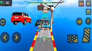 Mega ramp car 3D  gameplay unlimited resing hai stunt car for imposible [upl. by Assila]