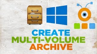 How to Create a MultiVolume Archive using Windows 10 [upl. by Seidler]