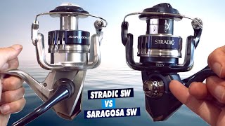 Shimano Stradic SW vs Saragosa SW unbox review test 2021 [upl. by Connelley297]