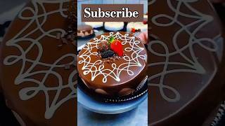 How To Make Chocolate Cake Designchocolatecake cake cakerecipe food viraltrendingshorts [upl. by Sletten]