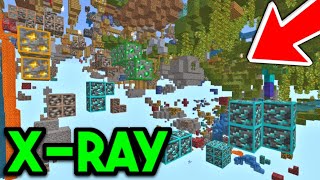 How To Xray In Minecraft Bedrock 2024  Android IOS Windows 11 Xbox PS5 [upl. by Enined]