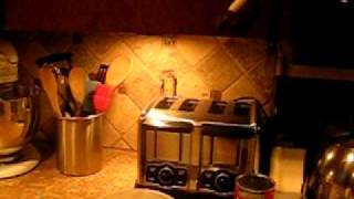 Installed travertine tile in kitchen [upl. by Niwrad260]