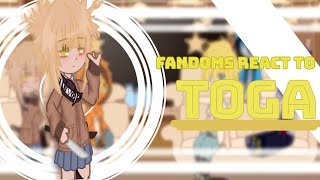 Fandoms react to Toga 1 [upl. by Annabella]