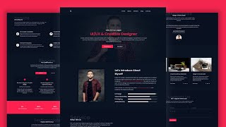 Build Responsive Portfolio Website Using HTML CSS And JavaScript From Scratch [upl. by Hort]