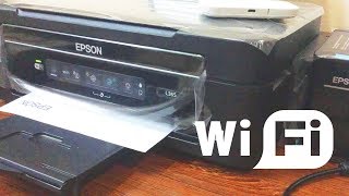 How To Connect EPSON L365 Printer to WiFi Network [upl. by Scheers]