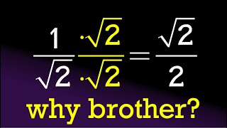 Why do you rationalize the denominator heres my reason [upl. by Finer]