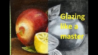 Oil Color Glazing like a Master  How to glaze  Tutorial [upl. by Annoiek145]