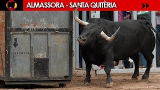 MORLACOS en ALMASSORA  MEJORES MOMENTOS DE LOS 7 ÚLTIMOS TOROS DE SANTA QUITÈRIA [upl. by Lucila]