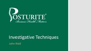 Investigative Techniques  Posturite Webinars [upl. by Kano]